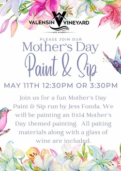 Mother's Day and Sip 5/11 3:30PM